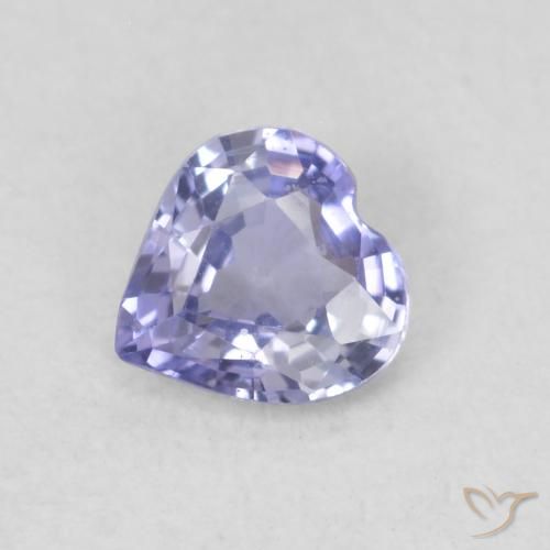 0.30ct 자연스러운 하늘색 사파이어, 마음, VS