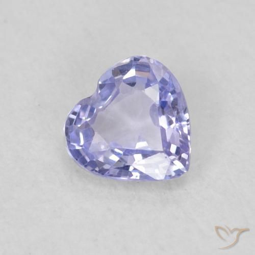 0.28ct 자연스러운 하늘색 사파이어, 마음, VS