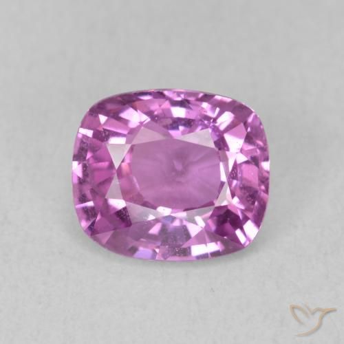 1.68ct 자연스러운 분홍빛이 도는 보라색 사파이어, 방석, VS