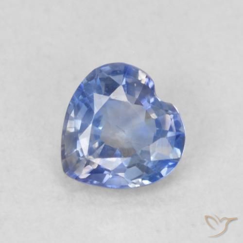 0.36ct 자연스러운 미디엄 다크 블루 사파이어, 마음, VVS-VS