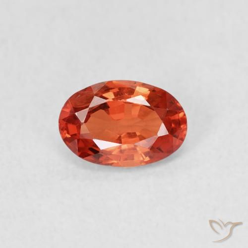 0.64ct 자연스러운 밝은 크림슨 레드 사파이어, 타원형, VVS-VS