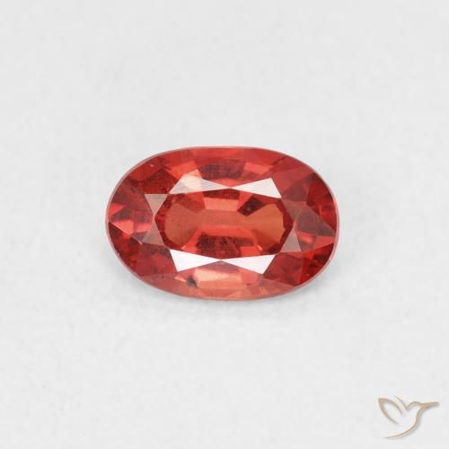 0.51ct 자연스러운 밝은 크림슨 레드 사파이어, 타원형, VS