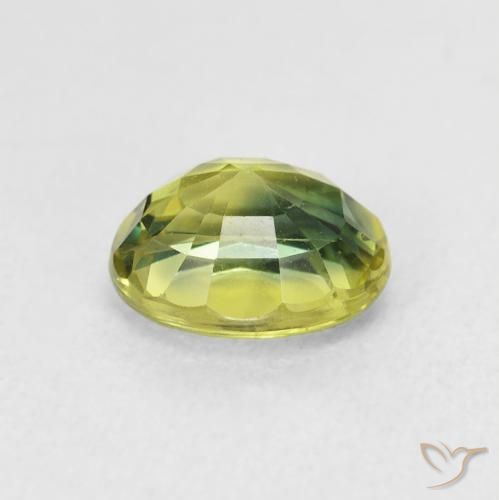 2.00캐럿 천연 Medium Light Green 사파이어, 타원형, VVS-VS