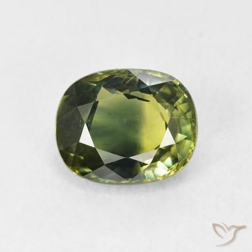 2.41ct 자연스러운 다색 사파이어, 방석, VVS-VS