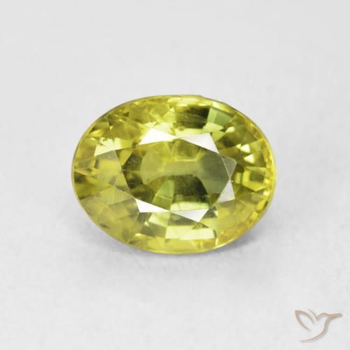 2.65ct 자연스러운 따뜻한 흙빛 녹색 사파이어, 타원형, VVS-VS