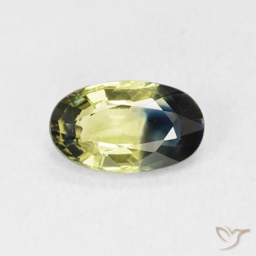 1.82ct 자연스러운 다색 사파이어, 타원형, VVS
