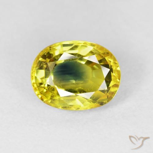 3.12ct 자연스러운 흙빛 금 사파이어, 타원형, VS