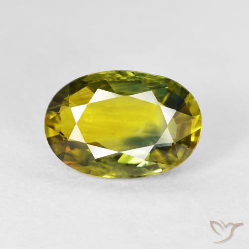 3.13ct 자연스러운 딥 골든 브라운 사파이어, 타원형, VS