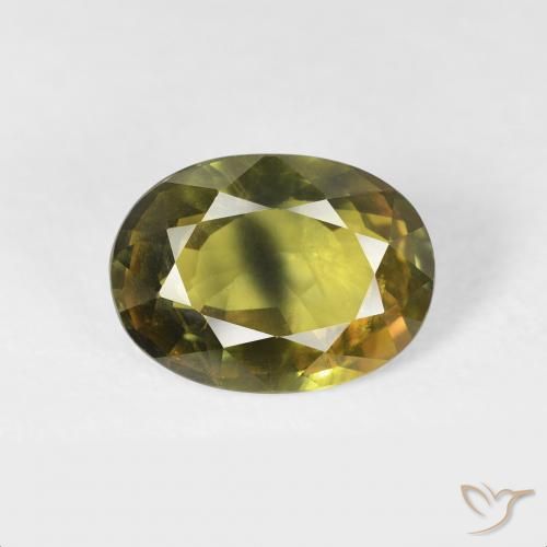 2.91ct 자연스러운 딥그린 사파이어, 타원형, VS