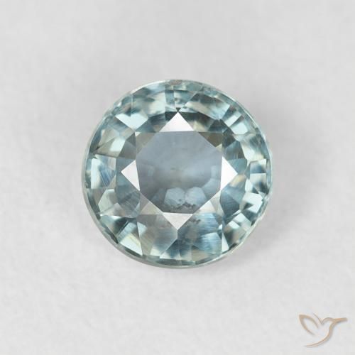 0.74ct 자연스러운 물오리 사파이어, 둥근, VS