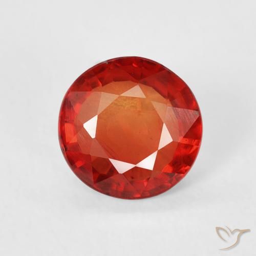 0.77ct 자연스러운 밝은 빨간색 사파이어, 둥근, VS