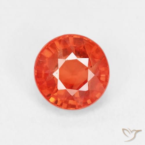 0.98ct 자연스러운 미디엄 레드 사파이어, 둥근, VS