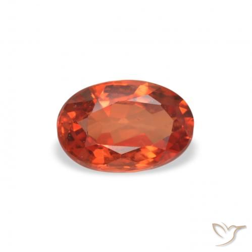 0.56ct 자연스러운 밝은 빨간색 사파이어, 타원형, VVS-VS
