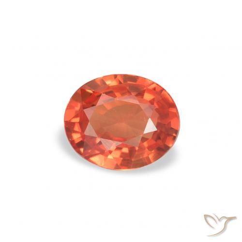 0.33ct 자연스러운 밝은 크림슨 레드 사파이어, 타원형, VVS