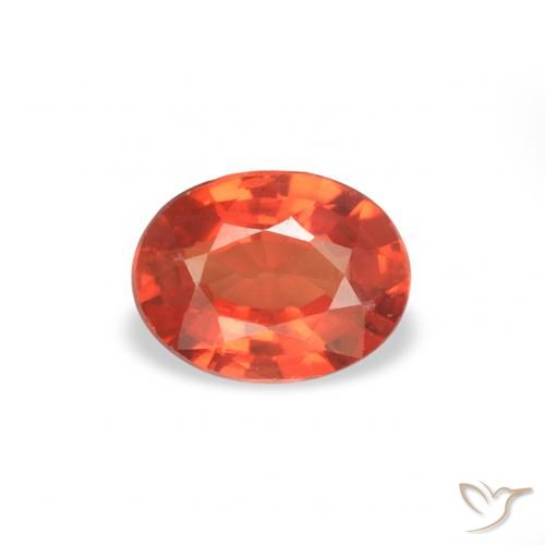 0.37ct 자연스러운 밝은 크림슨 레드 사파이어, 타원형, VS