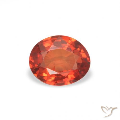 0.41ct 자연스러운 밝은 크림슨 레드 사파이어, 타원형, VS