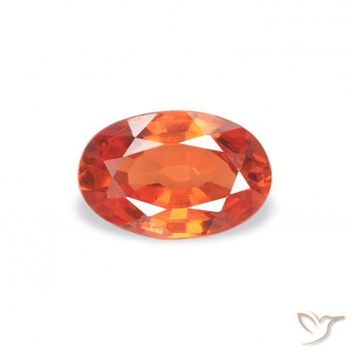 0.61ct 자연스러운 밝은 크림슨 레드 사파이어, 타원형, VS