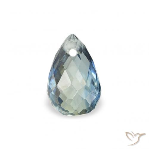 0.46ct 자연스러운 물오리 사파이어, 브리올레트, VS