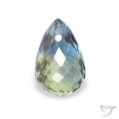 0.57ct 자연스러운 물오리 사파이어, 브리올레트, VS