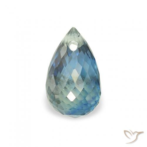 0.74ct 자연스러운 물오리 사파이어, 브리올레트, VS