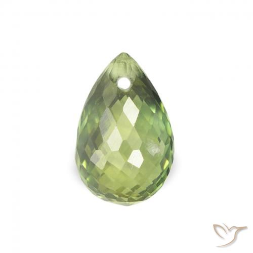 0.92ct 자연스러운 라이트 포레스트 그린 사파이어, 브리올레트, VS
