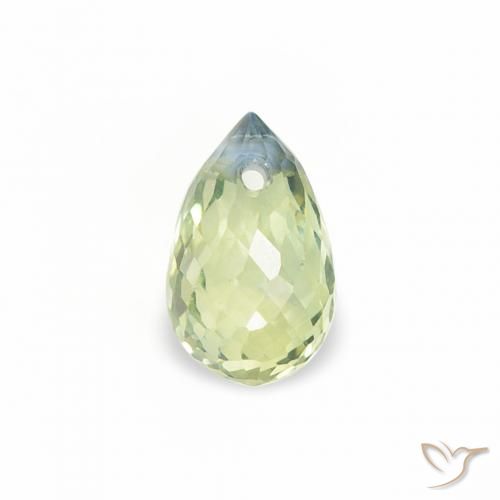 0.47ct 자연스러운 라이트 페어 그린 사파이어, 브리올레트, VS