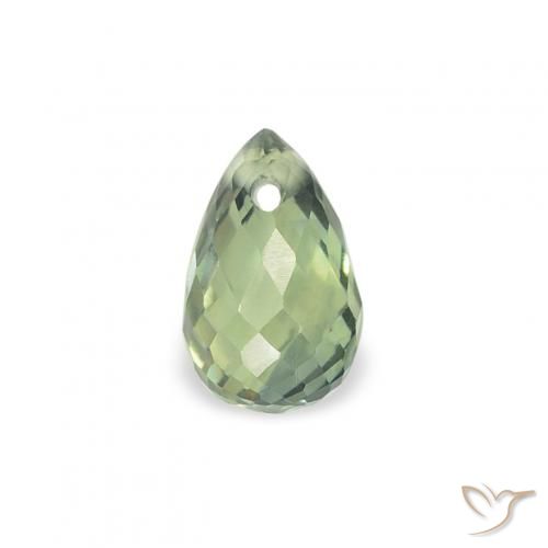0.49ct 자연스러운 청록색 사파이어, 브리올레트, VS