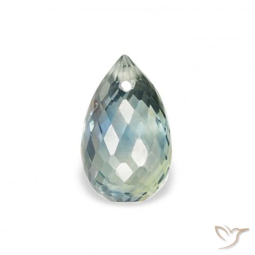 1.04ct 자연스러운 물오리 사파이어, 브리올레트, VS
