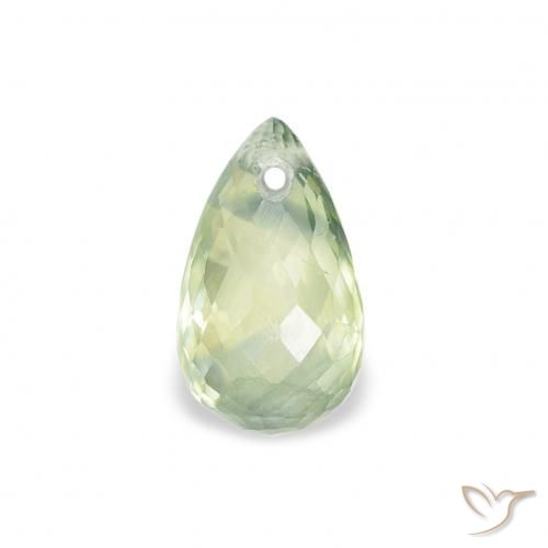 0.81ct 자연스러운 매우 밝은 녹색 사파이어, 브리올레트, VS