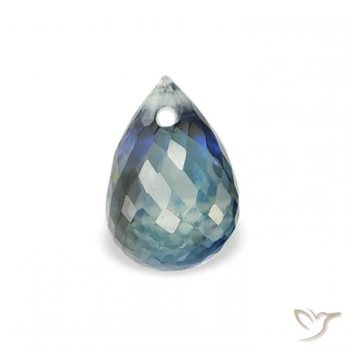 1.00ct 자연스러운 물오리 사파이어, 브리올레트, VS