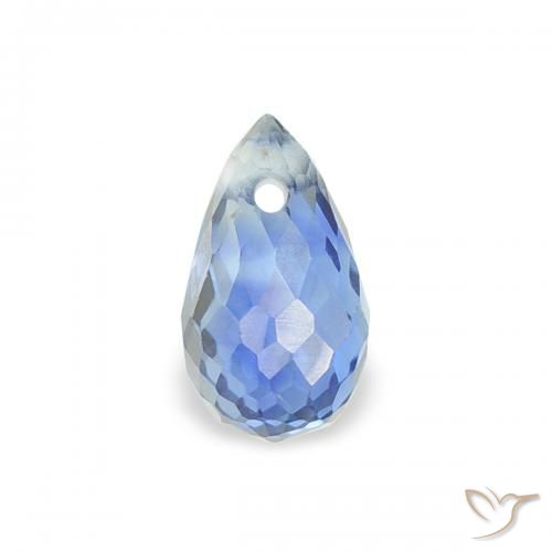 0.48ct 자연스러운 하늘색 사파이어, 브리올레트, VS