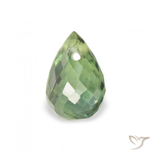 0.71ct 자연스러운 딥그린 사파이어, 브리올레트, VS