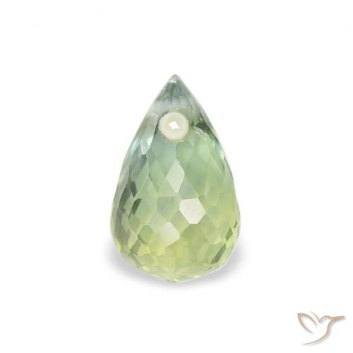 0.74ct 자연스러운 라이트 세이지 그린 사파이어, 브리올레트, VS