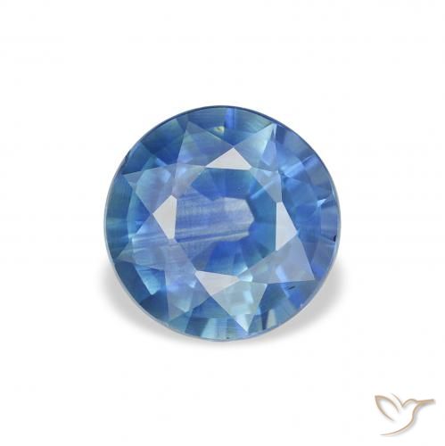 1.68ct 자연스러운 하늘색 사파이어, 둥근, VVS-VS