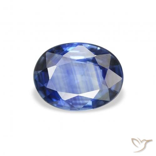 1.15ct 자연스러운 미디엄 다크 블루 사파이어, 타원형, VVS-VS