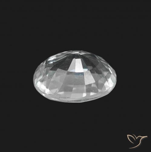 1.50캐럿 천연 푸르스름한 흰색 사파이어, 타원형, VS