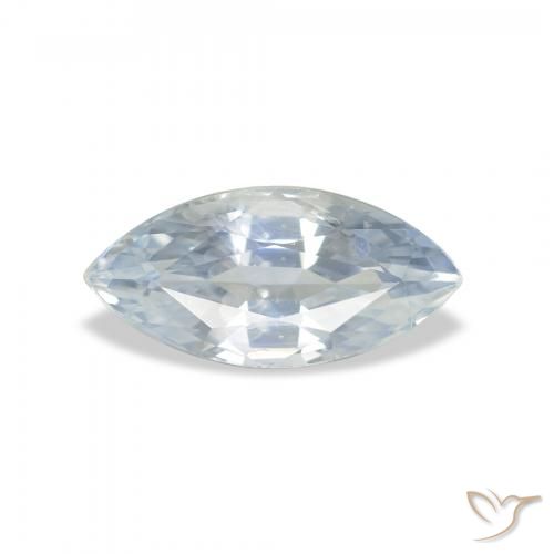 1.82ct 자연스러운 푸르스름한 흰색 사파이어, 보석, VS
