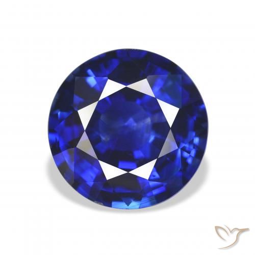 7.03ct 자연스러운 로얄 블루 사파이어, 둥근, VS