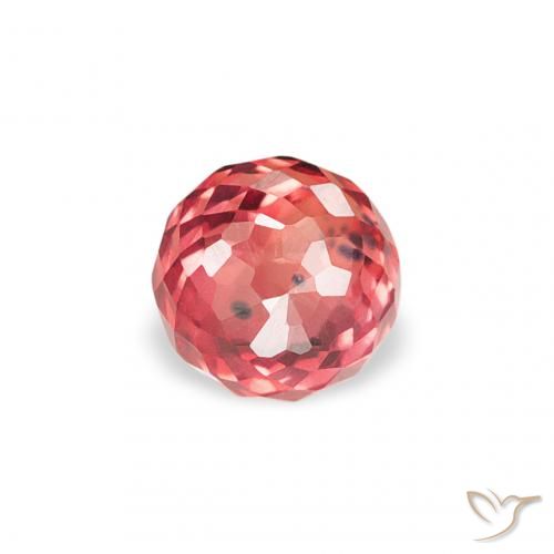 0.36ct 자연스러운 밝은 빨간색 사파이어, 둥근, VS