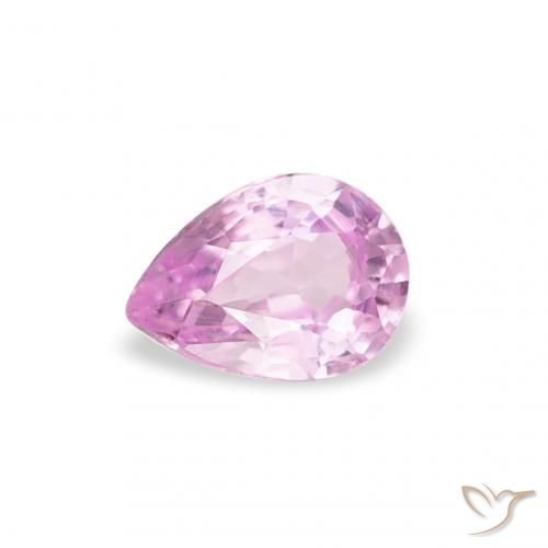 0.24ct 자연스러운 밝은 핑크 사파이어, 배 모양, VVS-VS