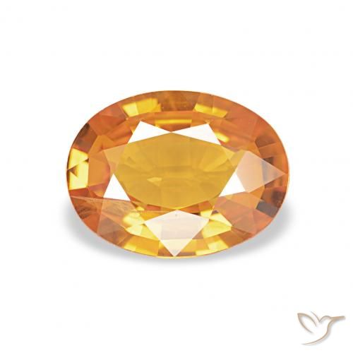 1.33ct 붉은 오렌지 사파이어, 타원형, SI-I1