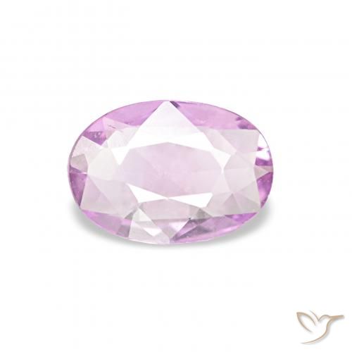 0.32ct 연한 분홍빛이 도는 보라색 사파이어, 타원형, VVS