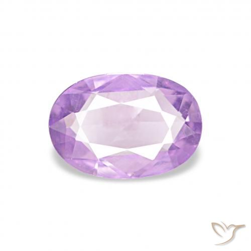0.45ct 라일락 꽃 사파이어, 타원형, VVS