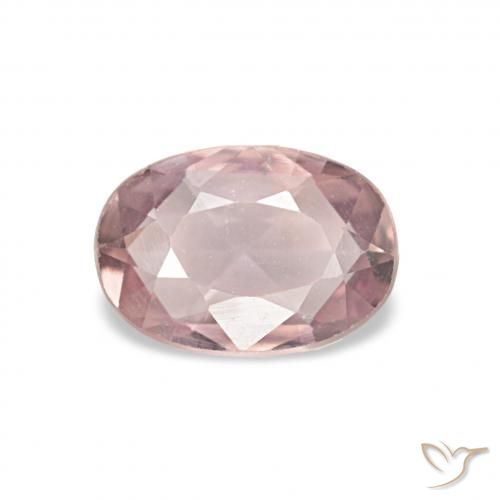 0.52ct 라이트 버블검 핑크 사파이어, 타원형, VVS