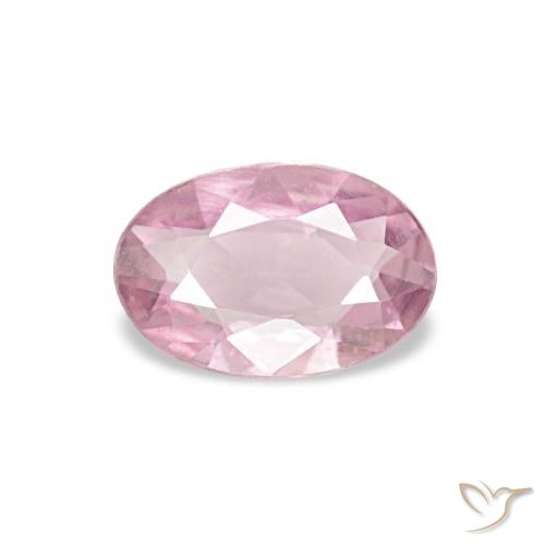 0.38ct 라이트 버블검 핑크 사파이어, 타원형, VVS