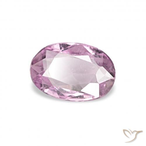 0.37캐럿 천연 Medium Light-Purple 사파이어, 타원형, VS