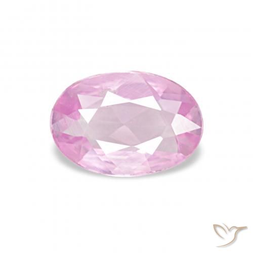 0.40ct 핑크빛이 도는 바이올렛 퍼플 사파이어, 타원형, VVS