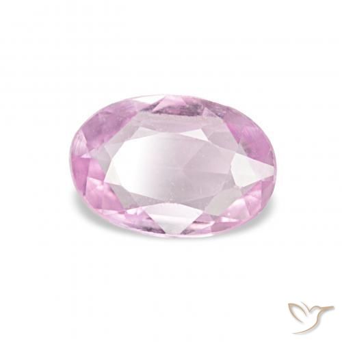 0.48캐럿 천연 핑크빛이 도는 바이올렛 퍼플 사파이어, 타원형, VVS-VS