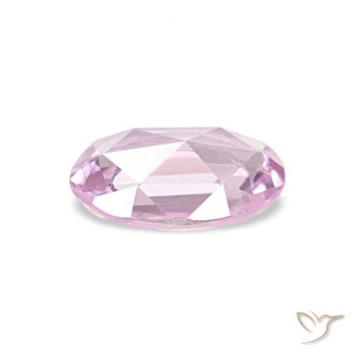 0.48캐럿 천연 핑크빛이 도는 바이올렛 퍼플 사파이어, 타원형, VVS-VS