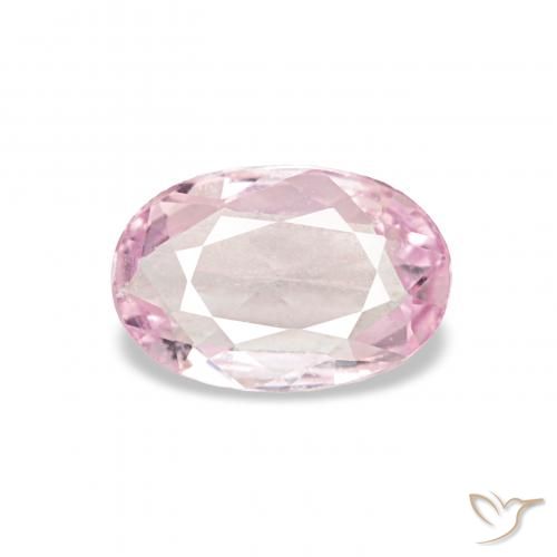 0.38ct 매우 밝은 분홍색 사파이어, 타원형, VS